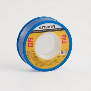 Изображение товара Лента уплотнительная тефлоновая ФУМ 0,075x12 мм длина 12 м Stekker 39914