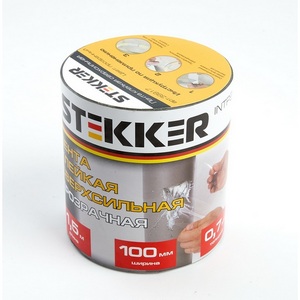 Изображение товара Лента клейкая сверхсильная 0,7x100 мм длина 1,5 м прозрачная Stekker 39917