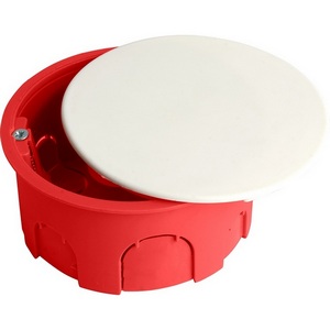 Изображение товара Коробка монтажная для полых стен с пластиковыми зажимами и крышкой Stekker 49006