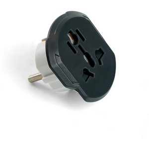 Изображение товара Адаптер переходник на евровилку с заземлением (белый) Stekker 49140