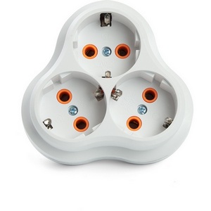 Изображение товара Разветвитель сетевой 3-х местный с заземлением (белый) Stekker 49165