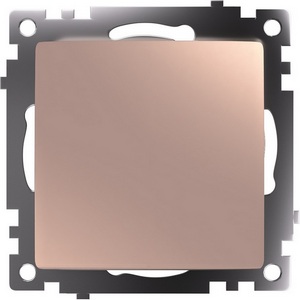 Изображение товара Переключатель встраиваемый одноклавишный перекрестный (шампань) Stekker Катрин 49179