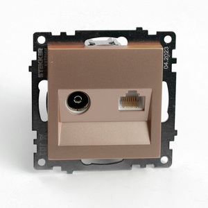 Изображение товара ТВ-розетка встраиваемая (шампань) Stekker Катрин 49184