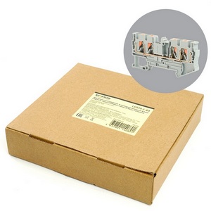 Изображение товара Зажим пружинный 4-х проводной проходной Stekker 49246