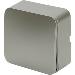 Изображение товара Выключатель накладной одноклавишный (серебро) Stekker София 49295