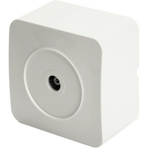 Изображение товара ТВ-розетка накладная (белый) Stekker София 49299