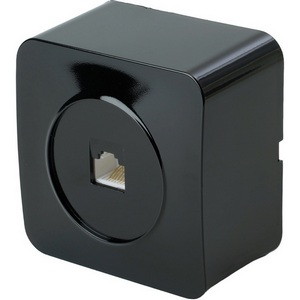 Изображение товара Розетка накладная Ethernet RJ-45 (черный) Stekker София 49312
