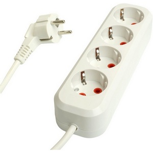 Изображение товара Удлинитель 4-х местный 5 метров с заземлением Stekker Home 49352