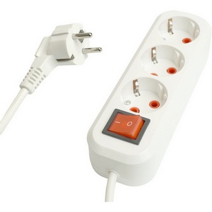 Изображение товара Удлинитель 3-х местный 10 метров с заземлением Stekker Home 49357