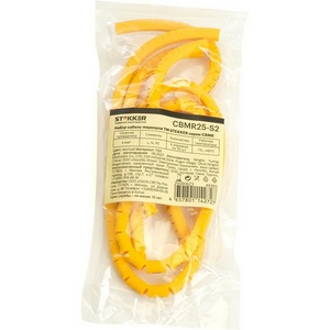 Изображение товара Набор кабель-маркеров L,N,PE" для провода сеч. до 4мм2 6 отрез. по 30 шт. Stekker 49393"