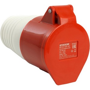 Изображение товара Розетка с защитной крышкой IP44 Stekker ST 49443