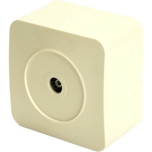 Изображение товара ТВ-розетка накладная (слоновая кость) Stekker София 49480