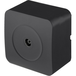 Изображение товара ТВ-розетка накладная (черный матовый) Stekker София 49481