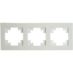 Изображение товара Рамка на 3 поста (белый) Stekker Катрин 49596