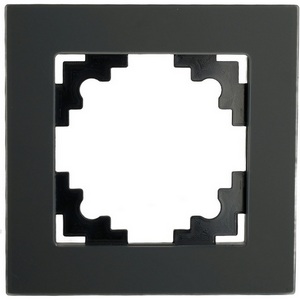 Изображение товара Рамка на 1 пост (черный) Stekker Катрин 49600