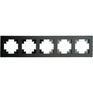 Изображение товара Рамка на 5 постов (черный) Stekker Катрин 49604