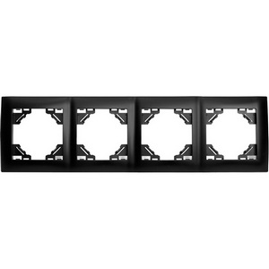 Изображение товара Рамка на 4 поста (черный) Stekker Эрна Элегант 49664