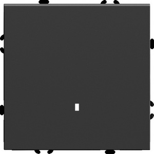 Изображение товара Выключатель встраиваемый одноклавишный с подсветкой (черный) Stekker Эмили 49837
