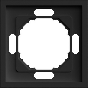 Изображение товара Рамка на 1 пост (черный уголь, soft touch) Stekker Эмили 49858