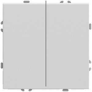 Изображение товара Выключатель двухклавишный (белый фарфор, soft touch) Stekker Эмили 49866