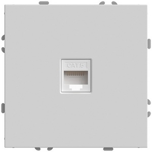 Изображение товара Розетка Ethernet RJ-45 (белый фарфор, soft touch) Stekker Эмили 49873