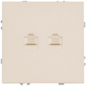 Изображение товара Розетка Ethernet RJ-45 двойная (кашемир, soft touch) Stekker Эмили 49900