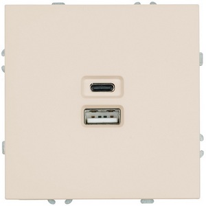 Изображение товара Розетка USB Type A+С (кашемир, soft touch) Stekker Эмили 49905