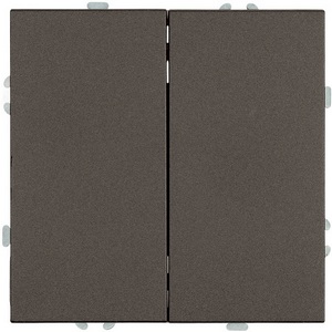 Изображение товара Переключатель двухклавишный (антрацит, soft touch) Stekker Эмили 49921