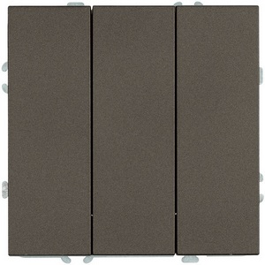 Изображение товара Выключатель трехклавишный (антрацит, soft touch) Stekker Эмили 49922