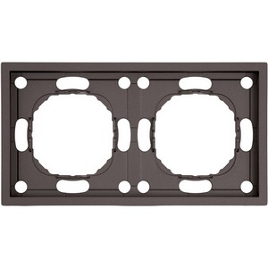 Изображение товара Рамка на 2 поста (антрацит, soft touch) Stekker Эмили 49937