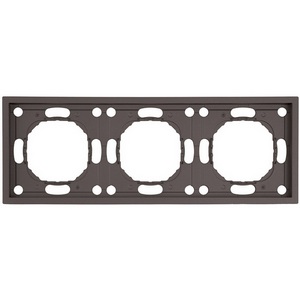 Изображение товара Рамка на 3 поста (антрацит, soft touch) Stekker Эмили 49938