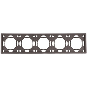 Изображение товара Рамка на 5 постов (антрацит, soft touch) Stekker Эмили 49940