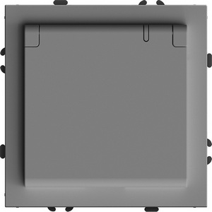 Изображение товара Розетка встраиваемая с заземлением и защитной крышкой (серый) IP42 Stekker Эмили 49959