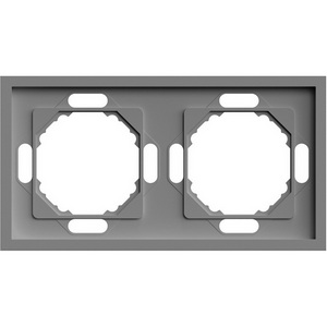 Изображение товара Рамка на 2 поста (серый) Stekker Эмили 49963