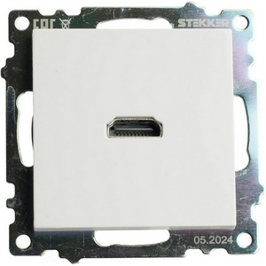 Изображение товара Розетка HDMI (белый) Stekker Катрин 50058