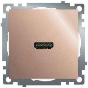 Изображение товара Розетка HDMI (шампань) Stekker Катрин 50063