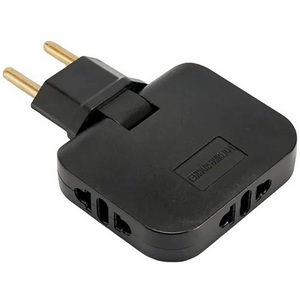 Изображение товара Разветвитель сетевой 3-х местный без заземления (черный) Stekker 50068