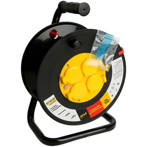 Изображение товара Катушка 4-х местная без провода со шторками и крышками Stekker Standart 50174