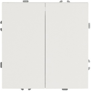 Изображение товара Выключатель двухклавишный (белый фарфор, soft touch) Stekker Эмили 50231