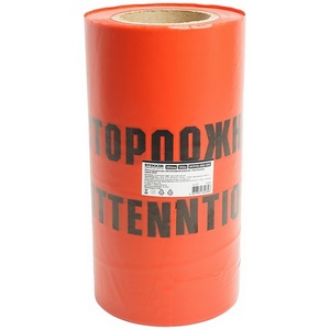 Изображение товара Лента сигнальная 250 мм x 100 м (красный, черный) Stekker 50299