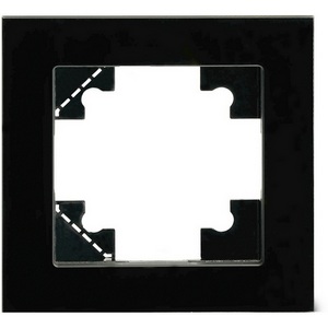 Изображение товара Рамка на 1 пост (черный) Stekker Катрин 50304