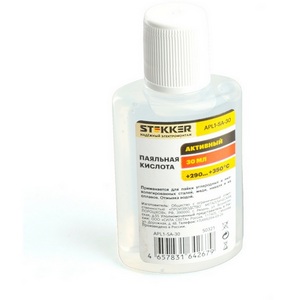 Изображение товара Паяльная кислота 30 мл. Stekker 50321