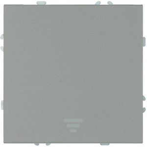 Изображение товара Выключатель одноклавишный самовозвратный (платиново-серый, soft touch) Stekker Эмили 50328