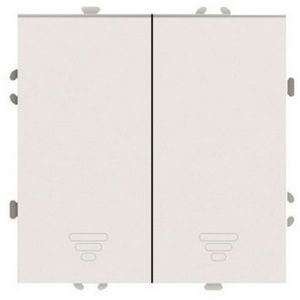 Изображение товара Выключатель двухклавишный самовозвратный (кашемир, soft touch) Stekker Эмили 50365