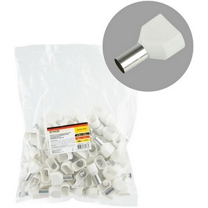 Изображение товара Наконечник штыревой втулочный изолированный 100 шт. Stekker 50394