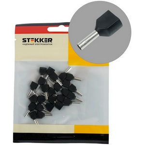 Изображение товара Наконечник штыревой втулочный изолированный 25 шт. Stekker 50403