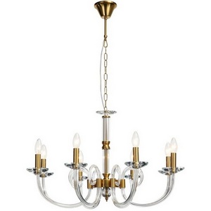 Изображение товара Подвесная люстра хрустальная Stilfort Glass 1050/03/08P в виде свечи