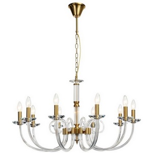 Изображение товара Подвесная люстра хрустальная Stilfort Glass 1050/03/10P в виде свечи