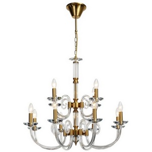 Изображение товара Подвесная люстра хрустальная Stilfort Glass 1050/03/12P в виде свечи