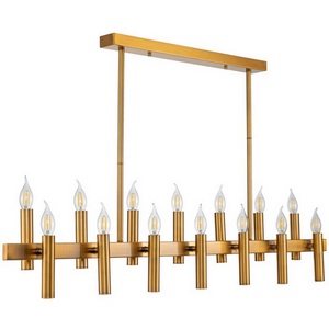 Изображение товара Потолочная люстра на штанге Stilfort Leonardo 2156/05/14PL в виде свечи